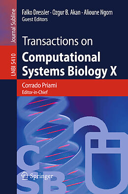 Kartonierter Einband Transactions on Computational Systems Biology X von 