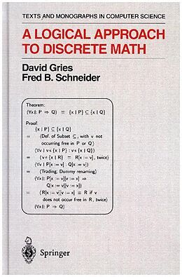 Fester Einband A Logical Approach to Discrete Math von David Gries, Fred B. Schneider
