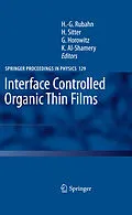 E-Book (pdf) Interface Controlled Organic Thin Films von Katharina Al-Shamery, Giles Horowitz, Helmut Sitter