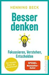 Kartonierter Einband Besser denken von Henning Beck