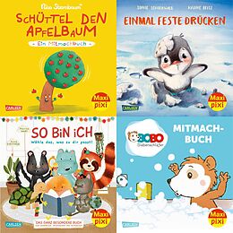 Geheftet Maxi-Pixi-4er-Set 110: Bilderbücher zum Mitmachen (4x1 Exemplar) von Diverse