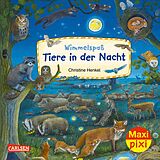 Kartonierter Einband Maxi Pixi 425: Wimmelspaß Tiere in der Nacht von Christine Henkel