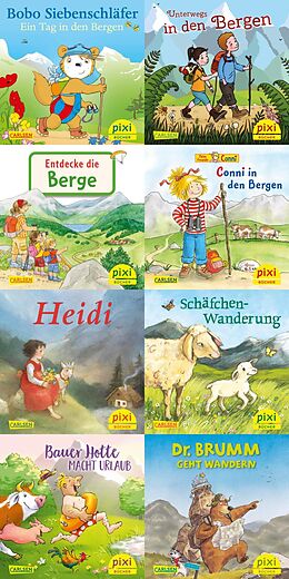 Geheftet Pixi-8er-Set 301: Mit Pixi in den Bergen (8x1 Exemplar) von diverse