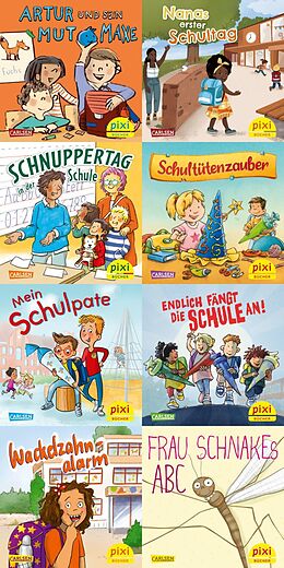  Pixi-8er-Set 304: In die Schule mit Pixi (8x1 Exemplar), 8 Teile von diverse