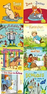 Geheftet Pixi-8er-Set 306: Pixis Lieblingstiere (8x1 Exemplar) von diverse