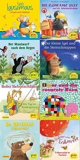 Geheftet Pixi-Box 254: Die beliebtesten Bilderbuch-Helden bei Pixi (8x8 Exemplare) von Beate Dölling, Michael Ende, Nele Moost