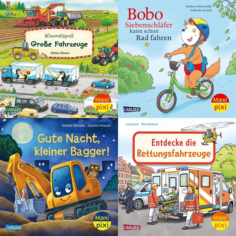 Maxi-Pixi-Box 123: Große Räder  kleine Räder (4x5 Exemplare)
