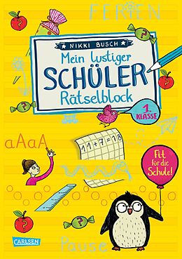 Couverture cartonnée Rätselspaß Grundschule: Mein lustiger Schüler-Rätselblock de Nikki Busch