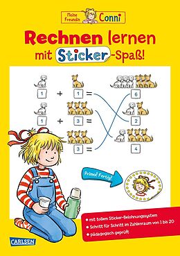 Kartonierter Einband Conni Gelbe Reihe (Beschäftigungsbuch): Rechnen lernen mit Sticker-Spaß von Hanna Sörensen
