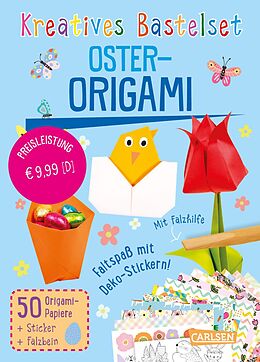 Kartonierter Einband Bastelset für Kinder: Kreatives Bastelset: Oster-Origami von 