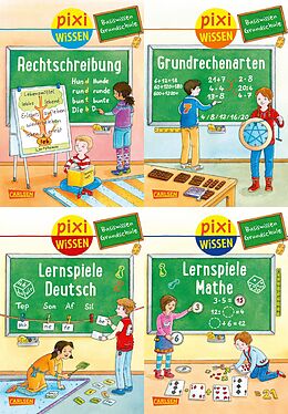 Geheftet Pixi Wissen: Pixi Wissen 4er-Set: Basiswissen Grundschule (4x1 Exemplar) von Eva Bade