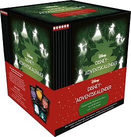 Kartonierter Einband Disney Adventskalender 2023 - zauberhafte Weihnachts-Box mit 24 Büchern und 1.152 Seiten von Walt Disney