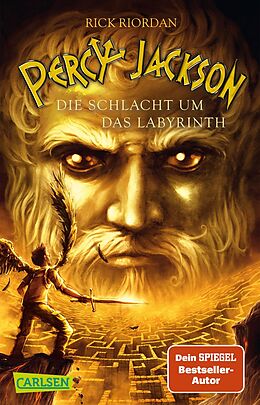 Couverture cartonnée Percy Jackson 4: Die Schlacht um das Labyrinth de Rick Riordan