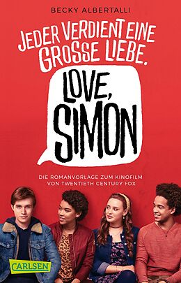 Kartonierter Einband Love, Simon (Filmausgabe) (Nur drei Worte  Love, Simon) von Becky Albertalli
