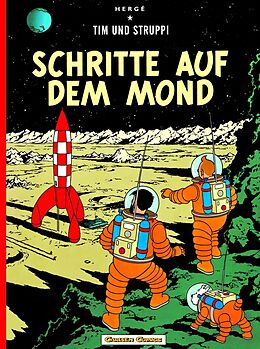 Kartonierter Einband Tim und Struppi 16: Schritte auf dem Mond von Hergé