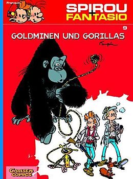 Kartonierter Einband Spirou und Fantasio 9: Goldminen und Gorillas von André Franquin