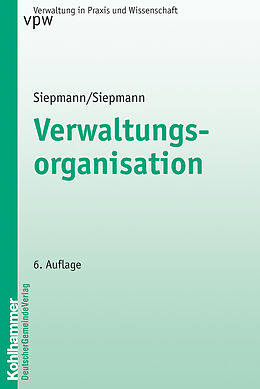 Kartonierter Einband Verwaltungsorganisation von Heinrich Siepmann