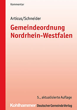 Kartonierter Einband Gemeindeordnung Nordrhein-Westfalen von Birgitt Collisi, Friedel Erlenkämper, Christian Geiger
