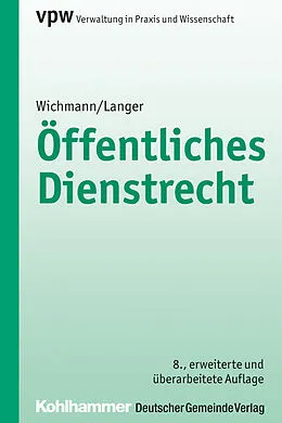 E-Book (pdf) Öffentliches Dienstrecht von Manfred Wichmann