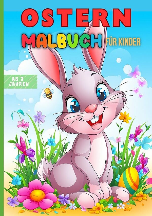 Ostern Malbuch für Kinder ab 3 Jahren