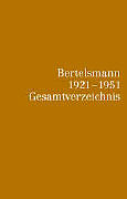 Fester Einband Bertelsmann 1921 - 1951 Gesamtverzeichnis von 