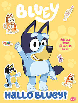 Fester Einband Hallo BLUEY! - Ein lustiges Rätsel- und Stickerbuch von 