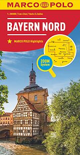 (Land)Karte MARCO POLO Regionalkarte Deutschland 12 Bayern Nord 1:200.000 von 
