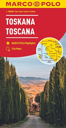 (Land)Karte MARCO POLO Regionalkarte Italien 07 Toskana 1:200.000 von 
