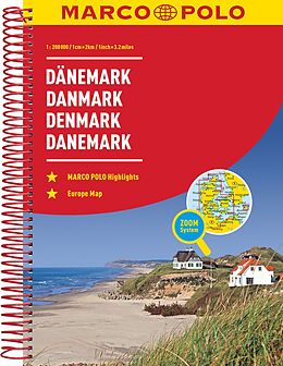 Spiralbindung MARCO POLO Reiseatlas Dänemark 1:200.000 von 