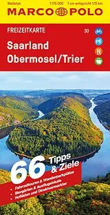 (Land)Karte MARCO POLO Freizeitkarte 30 Saarland, Obermosel, Trier 1:115.000 von 