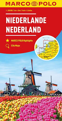 (Land)Karte MARCO POLO Regionalkarte Niederlande 1:200.000 von 
