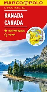 gefaltete (Land)Karte MARCO POLO Kontinentalkarte Kanada 1:4 Mio. von Marco Polo