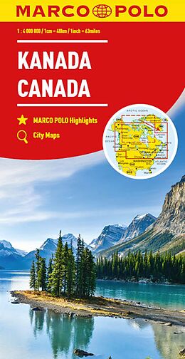 (Land)Karte MARCO POLO Kontinentalkarte Kanada 1:4 Mio. von 