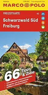 (Land)Karte MARCO POLO Freizeitkarte 40 Schwarzwald Süd, Freiburg 1:100.000 von Marco Polo Verlag