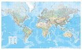 gerollte (Land)Karte MARCO POLO Die Große Weltkarte (physisch) 1:30 000 000, plano in Hülse von 