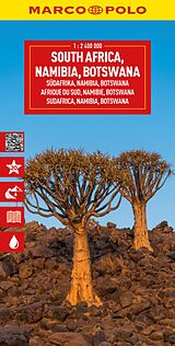 gefaltete (Land)Karte MARCO POLO Reisekarte Südafrika, Namibia, Botswana 1:2,4 Mio. von Marco Polo
