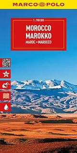 gefaltete (Land)Karte MARCO POLO Reisekarte Marokko 1:900.000 von Marco Polo