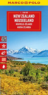 gefaltete (Land)Karte MARCO POLO Reisekarte Neuseeland 1:1 Mio. von 