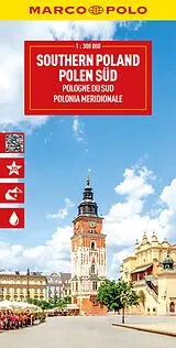 gefaltete (Land)Karte MARCO POLO Reisekarte Polen Süd 1:300.000 von Marco Polo Verlag