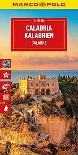 gefaltete (Land)Karte MARCO POLO Reisekarte Italien 13 Kalabrien 1:200.000 von 