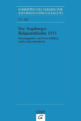 Kartonierter Einband Der Augsburger Religionsfrieden 1555 von 