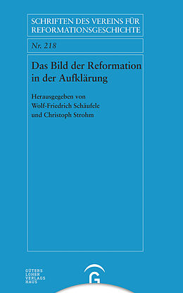 Kartonierter Einband Das Bild der Reformation in der Aufklärung von 
