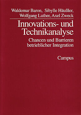 Paperback Innovations- und Technikanalyse von Waldemar Baron, Sibylle Häußler, Wolfgang Luther