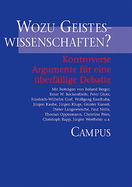 Wozu Geisteswissenschaften?
