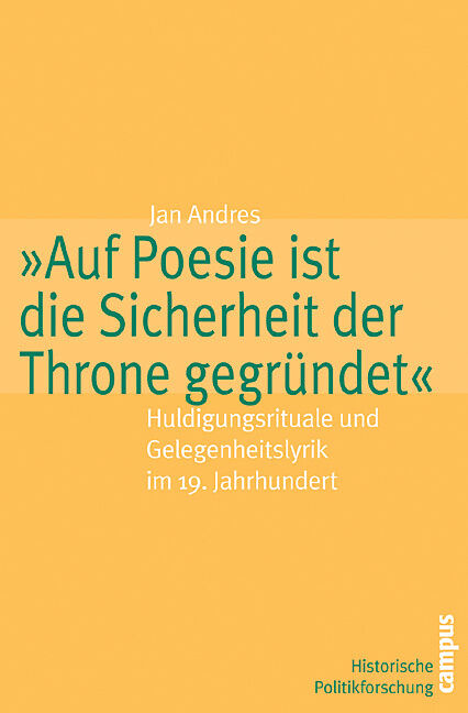 »Auf Poesie ist die Sicherheit der Throne gegründet«