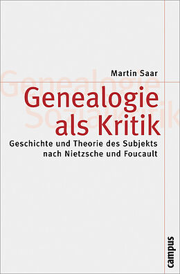 Kartonierter Einband Genealogie als Kritik von Martin Saar