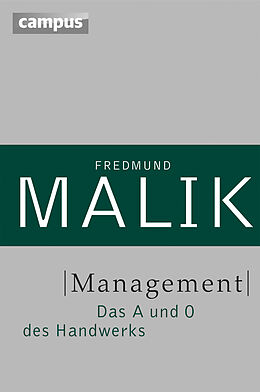 Fester Einband Management von Fredmund Malik