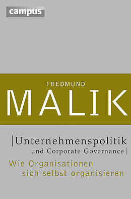 Fester Einband Unternehmenspolitik und Corporate Governance von Fredmund Malik