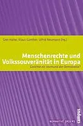 E-Book (pdf) Menschenrechte und Volkssouveränität in Europa von Gret Haller, Klaus Günther, Ulfrid Neumann