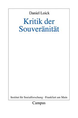 E-Book (pdf) Kritik der Souveränität von Daniel Loick